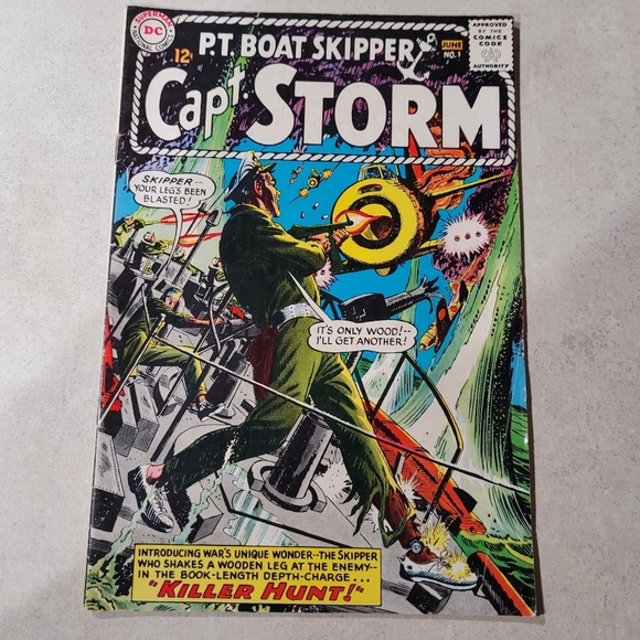Capt. Storm 1 “1st Appearance Of Captian Storm” DC Comics 1964 Silver Age comic - Picture 1 of 7